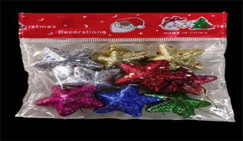ADORNO ESTRELLA ESCA 4CM 9PCS JT22-CH010