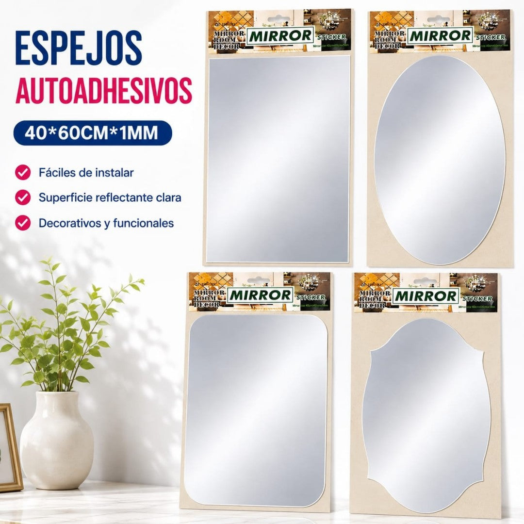 ESPEJO ADHESIVO DE PARED 40*60CM*1MM