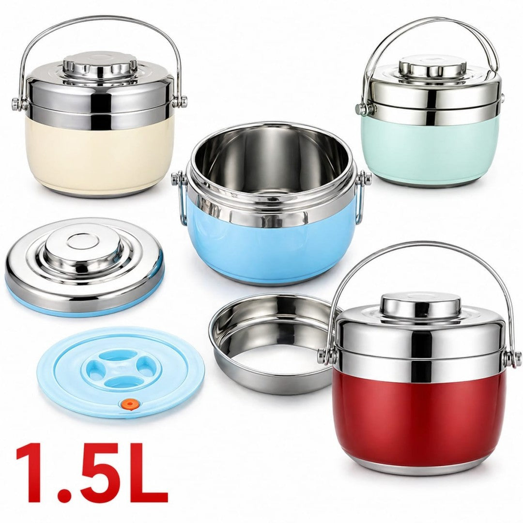 LONCHERA TERMICA ACERO 304 1.5L