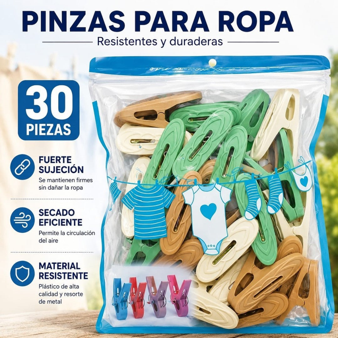 PRENSA ROPA 30PCS BOLSA 29037