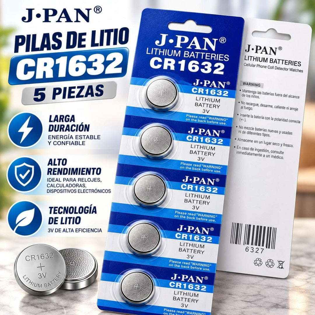 BATERIA RELOJ CR1632 5PCS