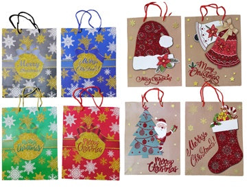 BOLSA REGALO NAVID M 32*26CM 8843