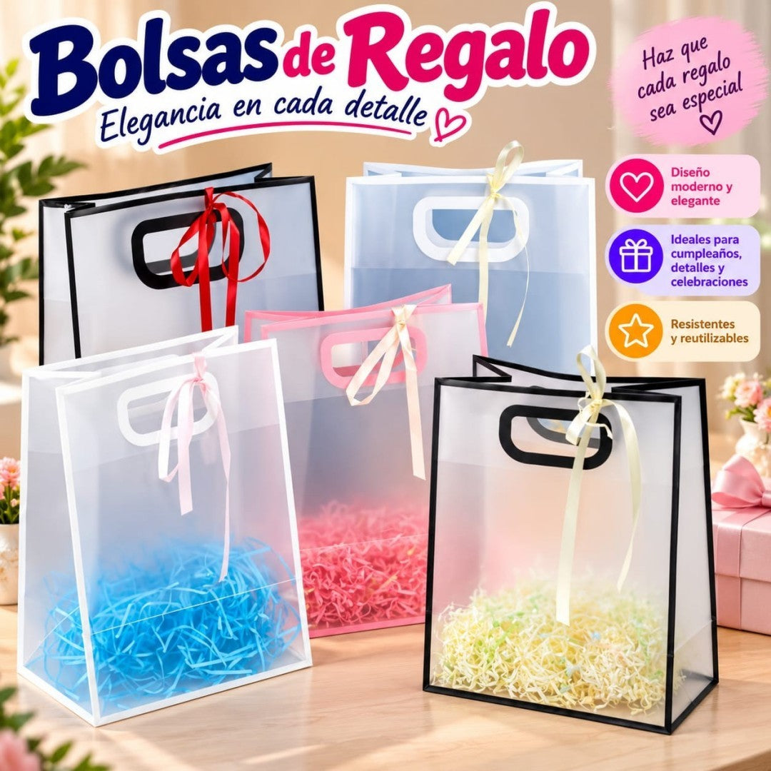 BOLSA REGALO TRANSPALENTE 19*9*27