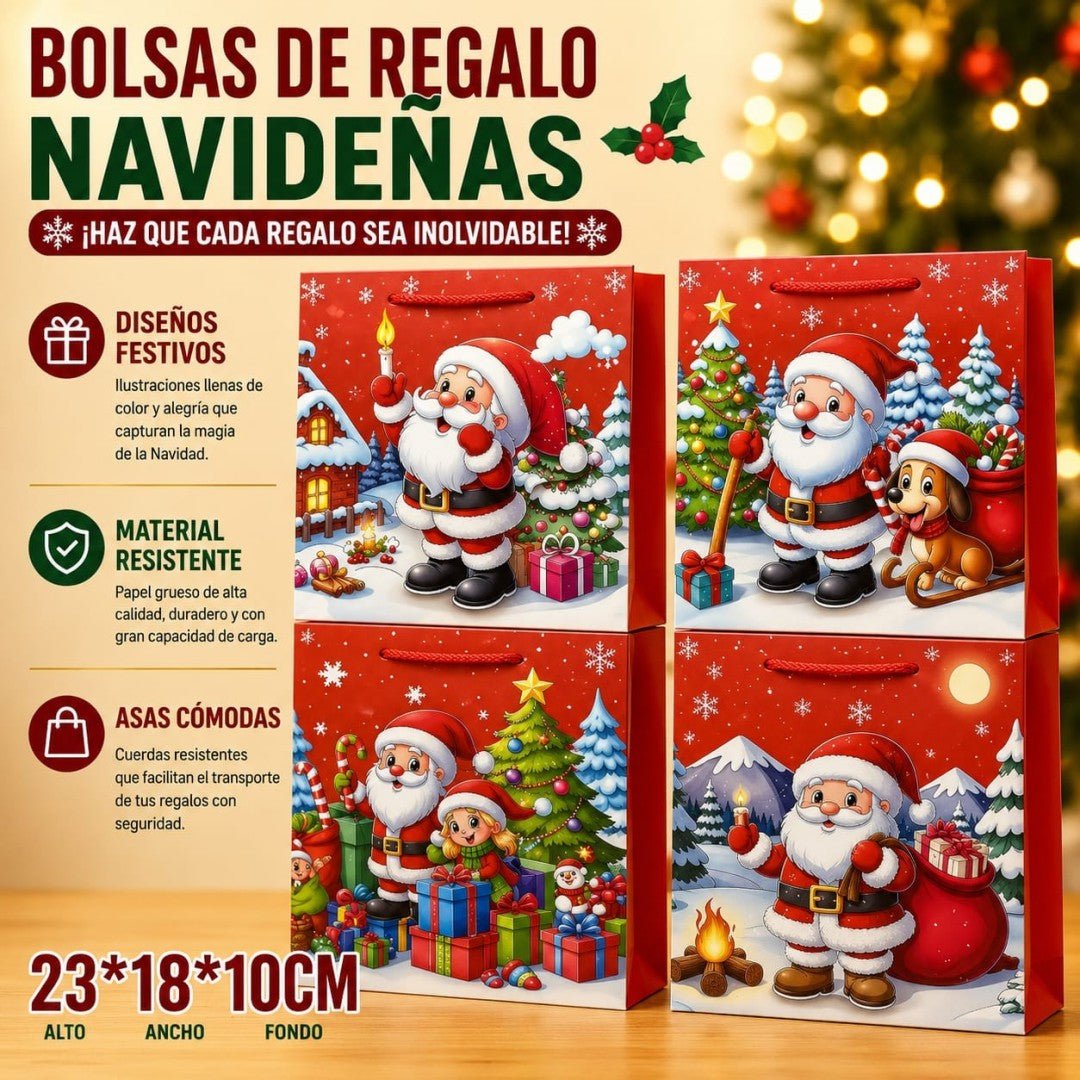 BOLSA REGALO NAVID S 23*18CM 7261