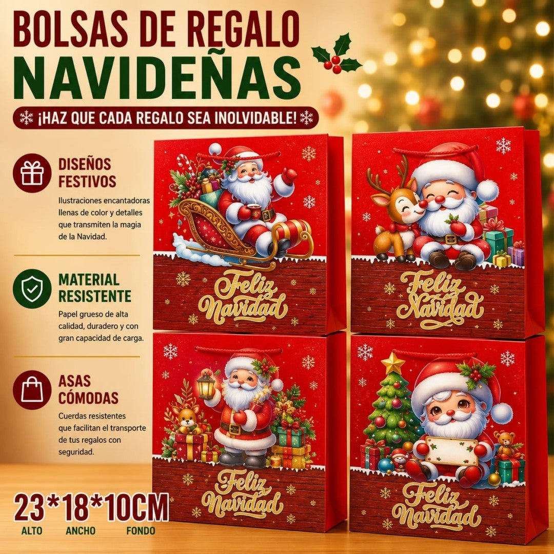 BOLSA REGALO NAVID S 23*18CM 7260