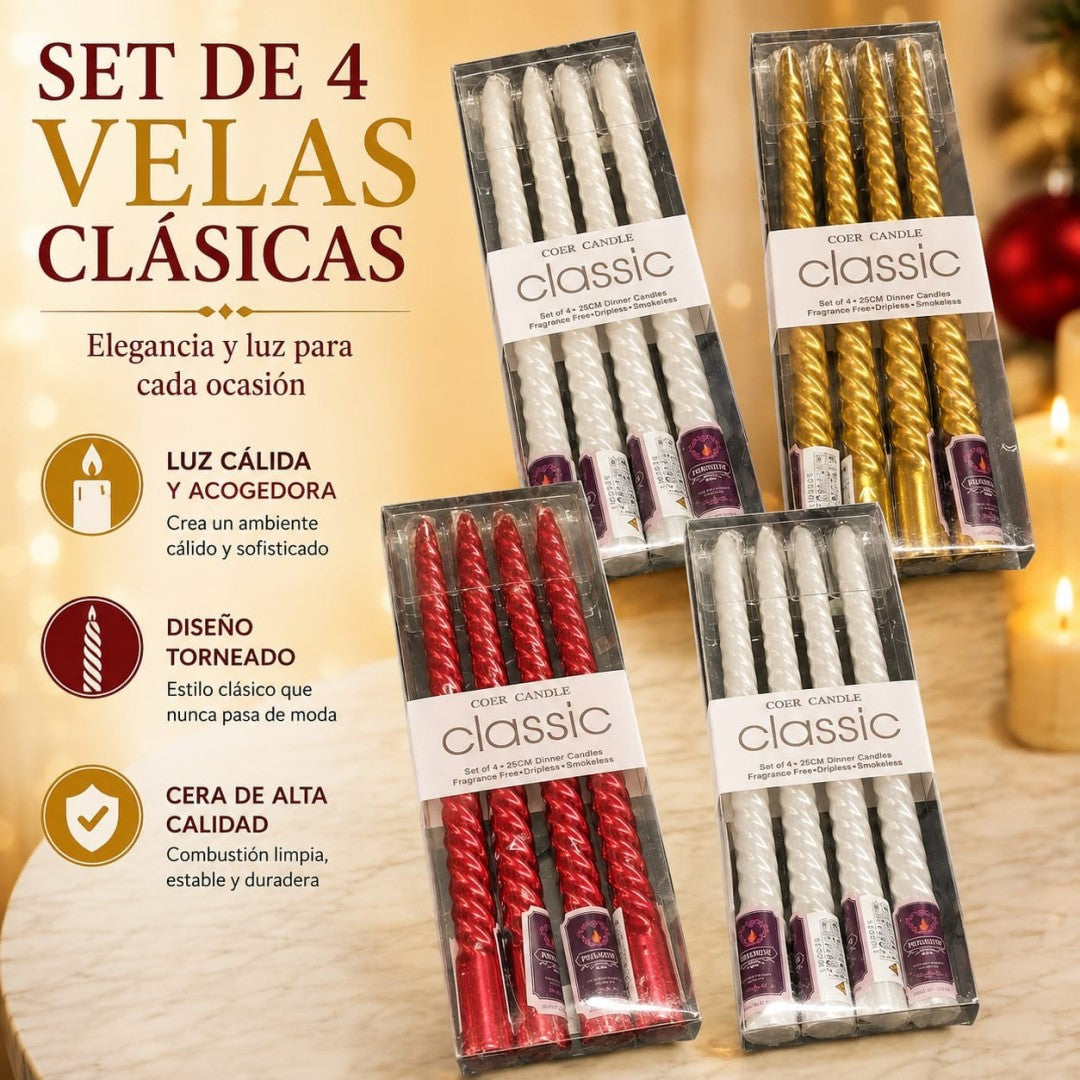 SET CANDELA CLASSIC 4PCS LW2025-4B