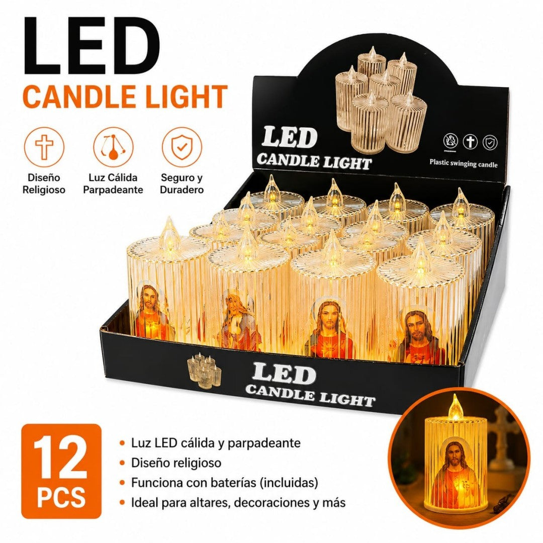 CANDELA LED NAVIDAD 5.8CM