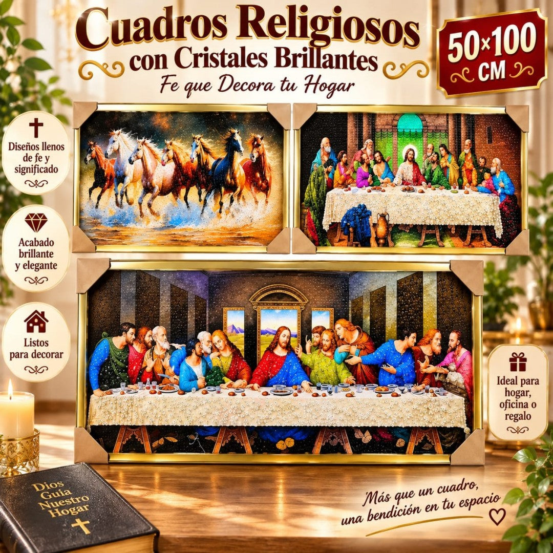 CUADRO CON DIAMANTE 50*100