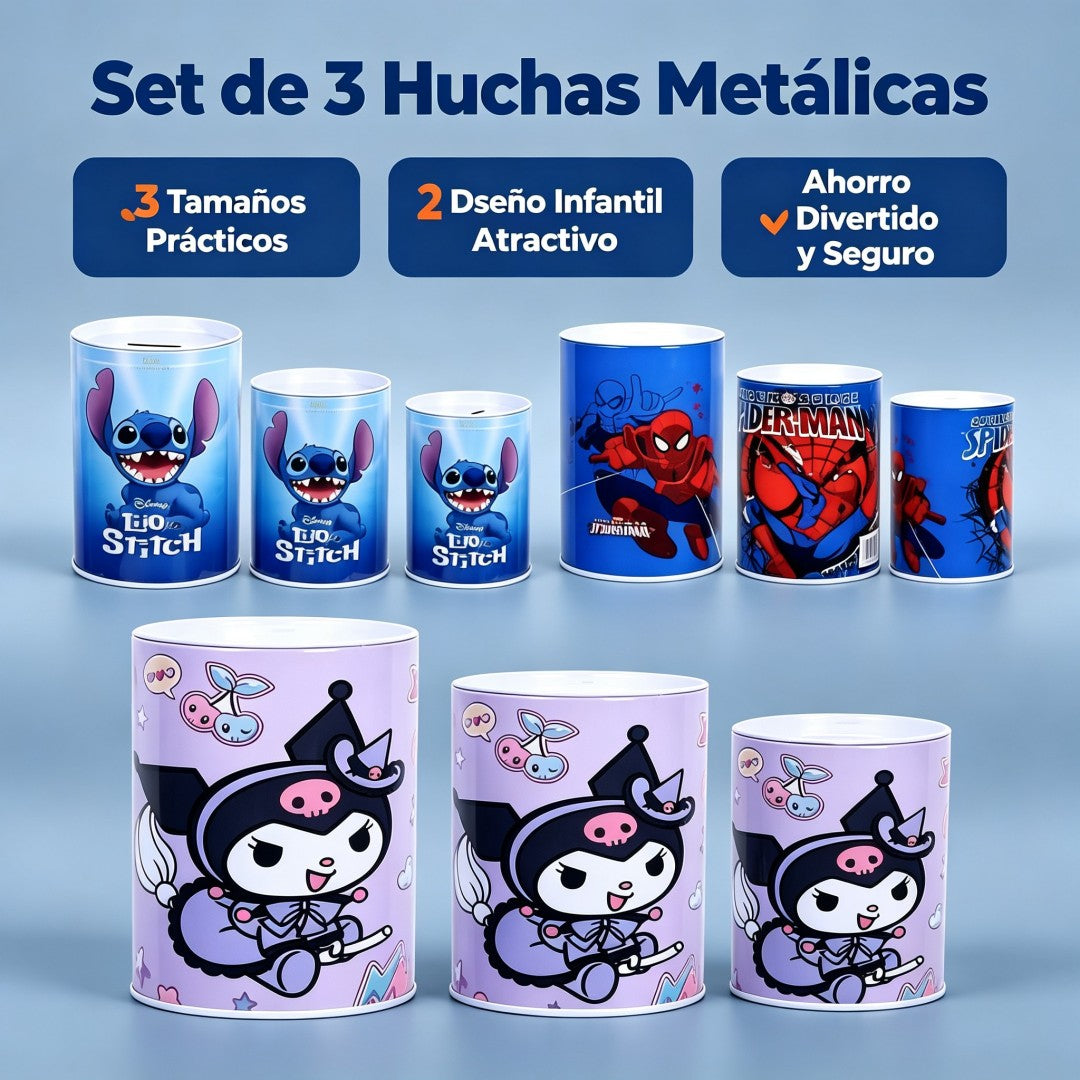 SET ALCANCIA 3PCS PERSONAJE