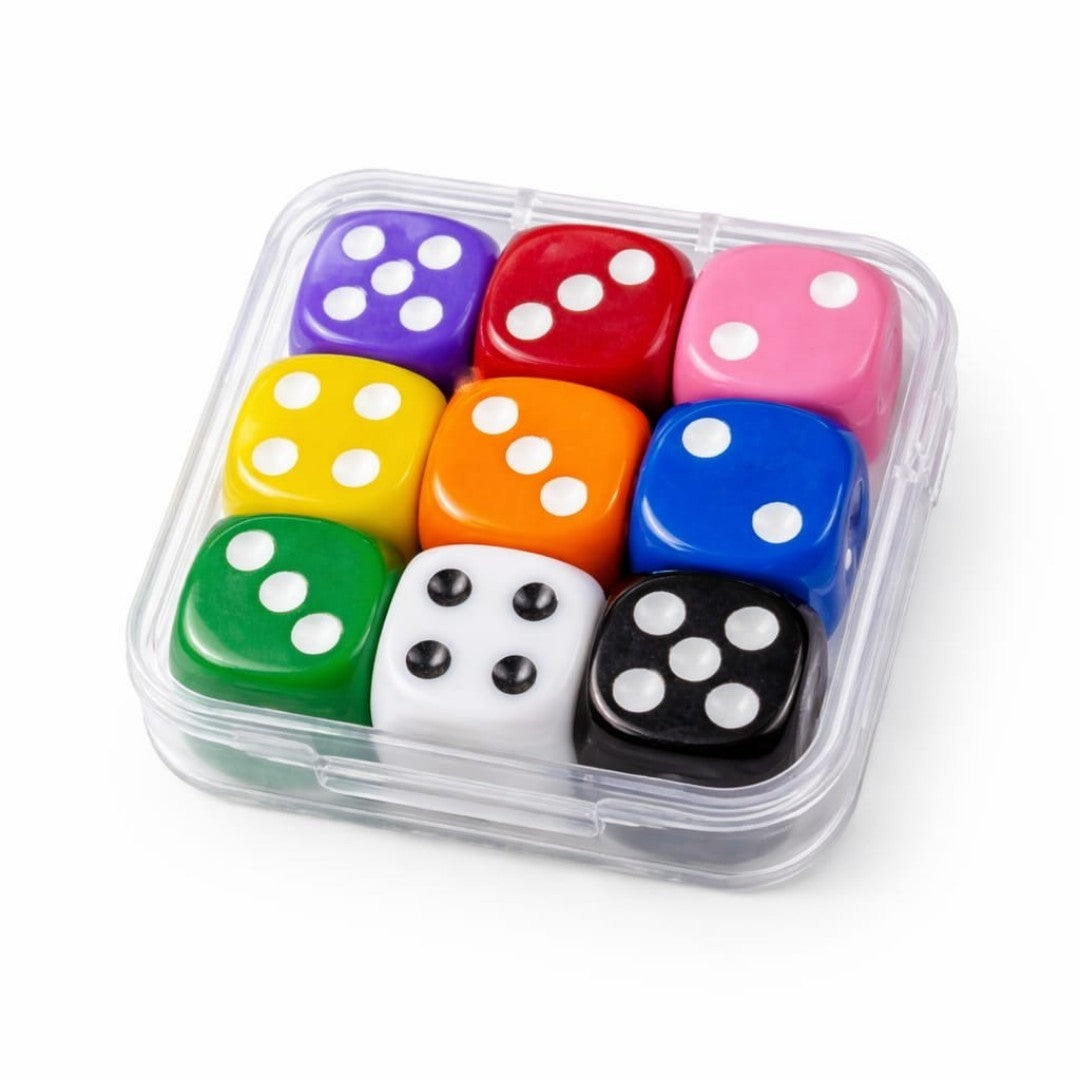 SET DADO COLOR 9PCS
