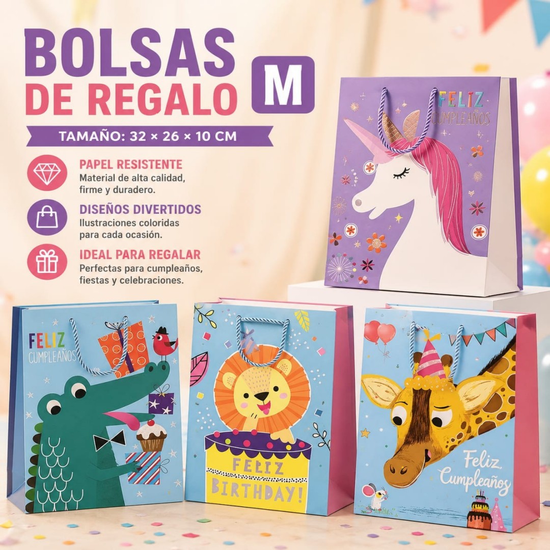 BOLSA REGALO INFANTIL M 32*26*10CM
