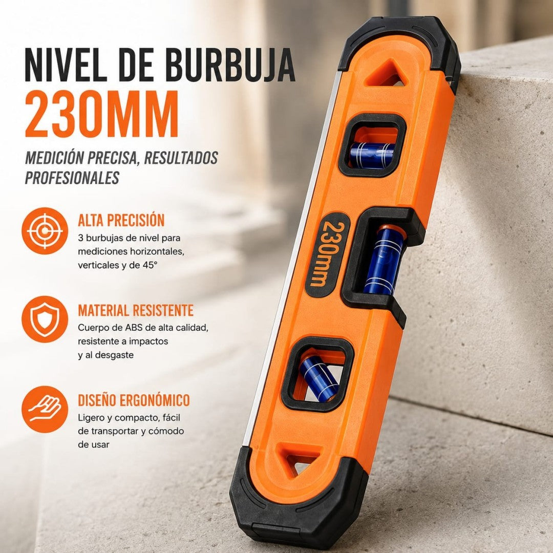 NIVEL DE BURBUJA 23CM