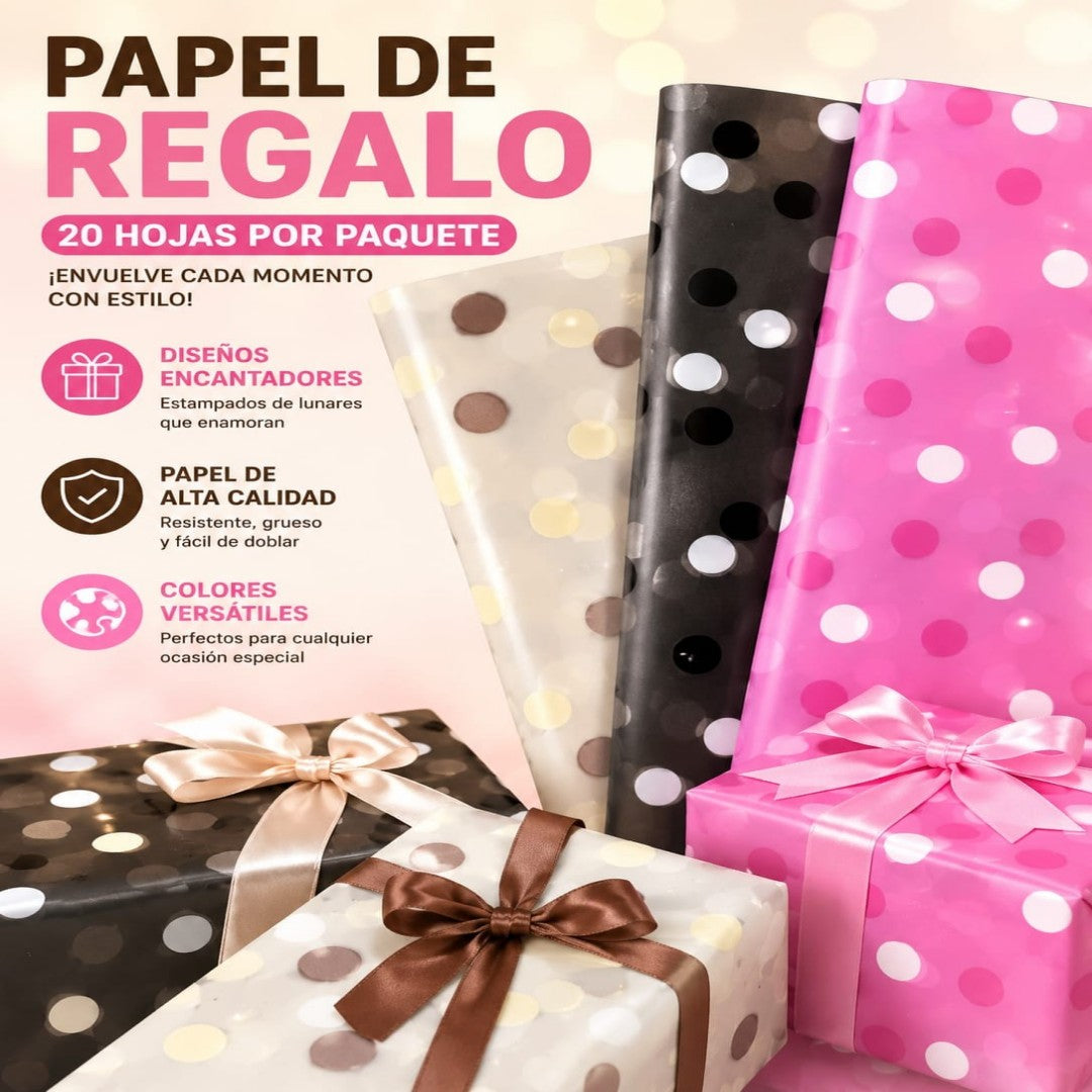 PAPEL PARA RAMOS 20PCS PUNTOS