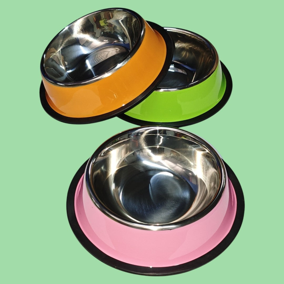 TAZA PARA MASCOTAS ACERO COLOR 18CM