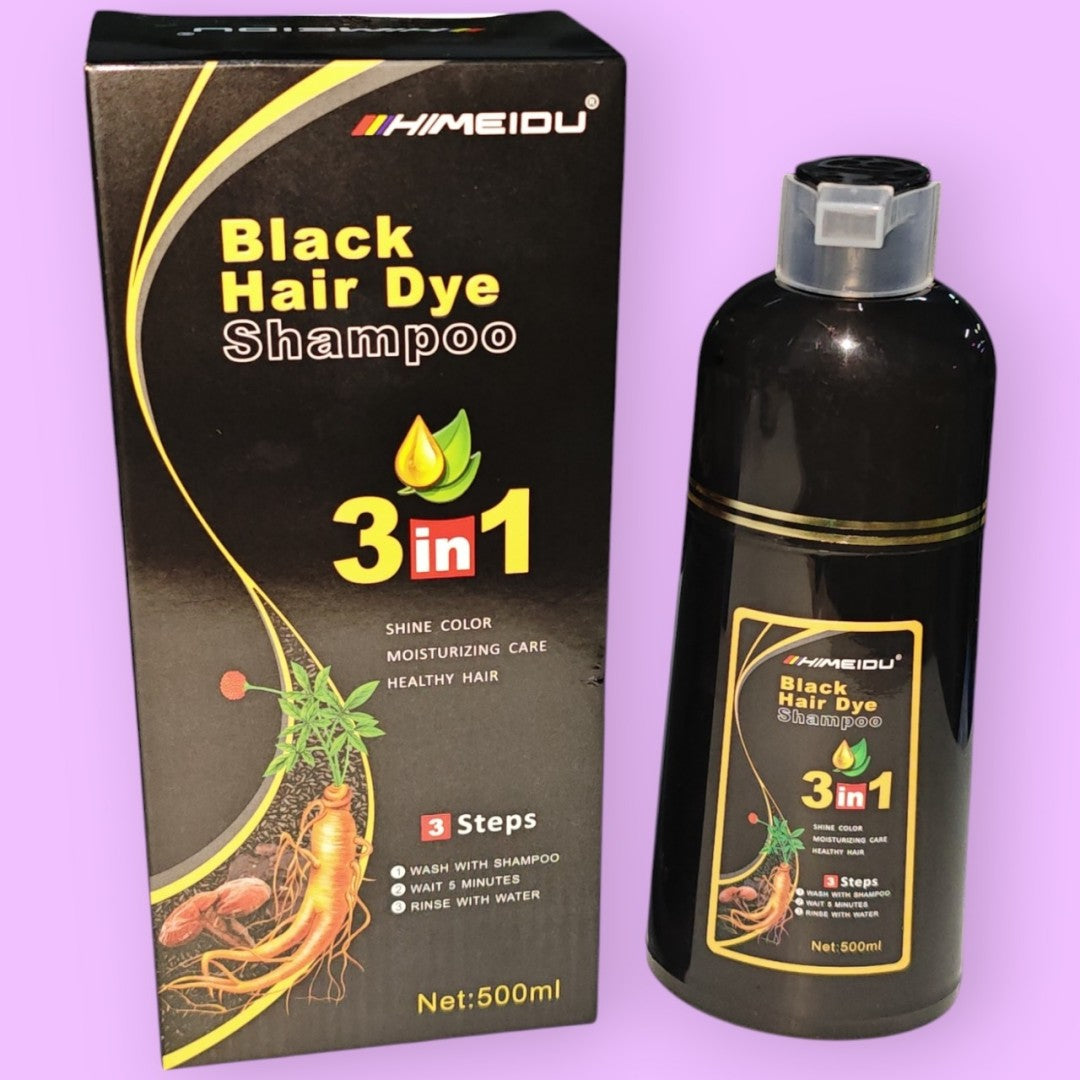 SHAMOO TINTE CUBRE CANAS 3EN1 NEGRO