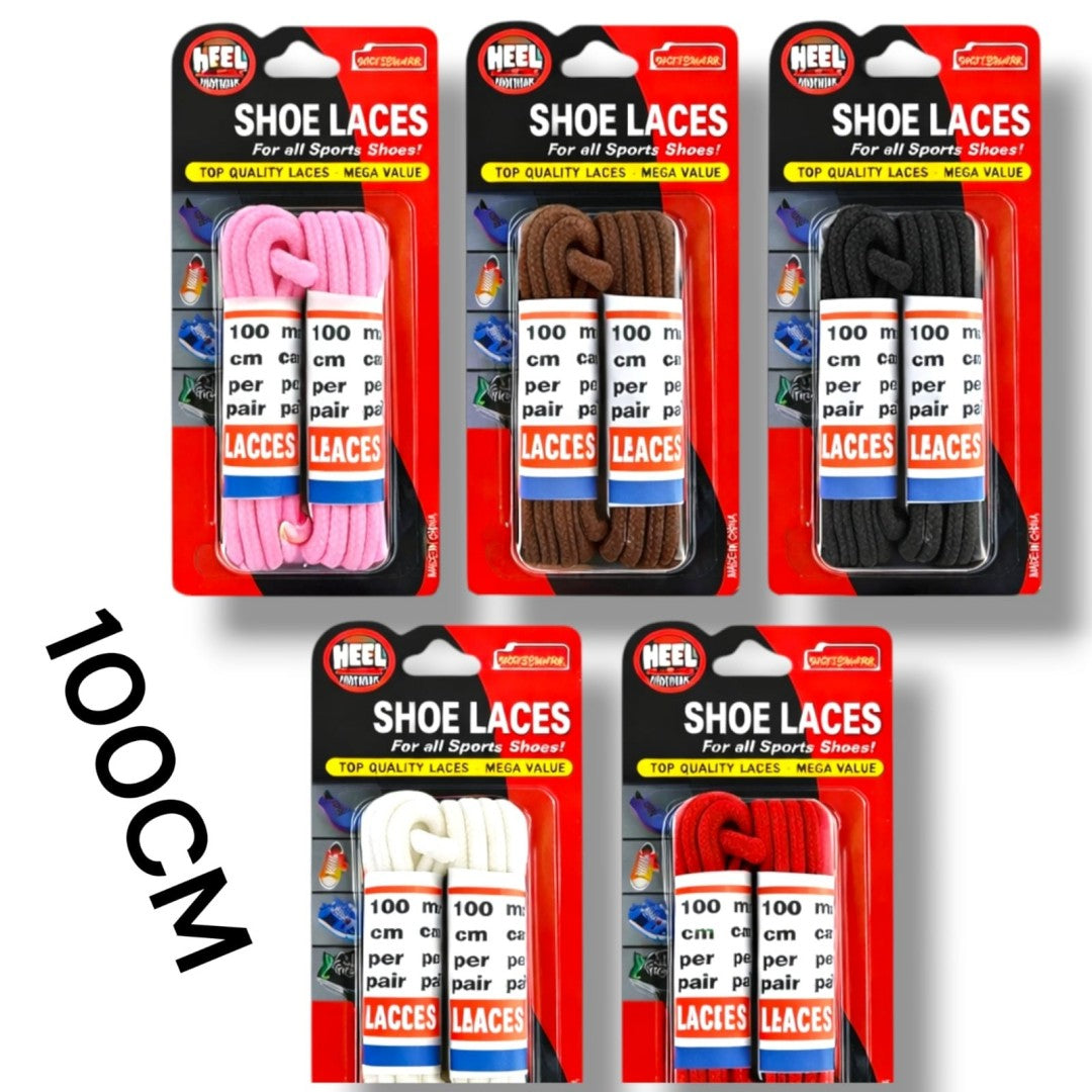 SET CORDONES ZAPATO 100CM 2PAR REDONDOS