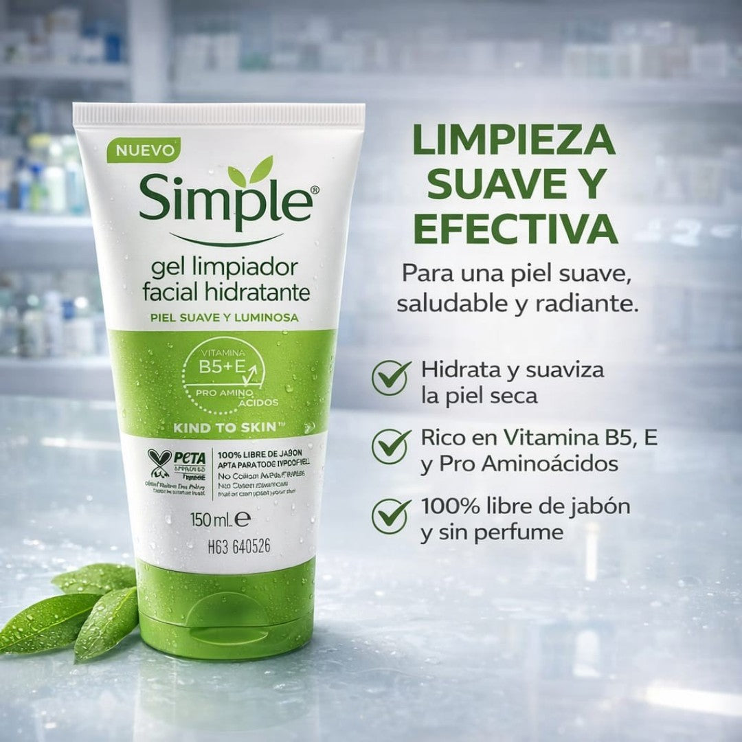 GEL LIMPIADOR FACIAL HIDRATANTE 150ML