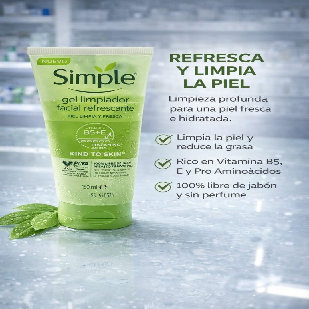 GEL LIMPIADOR FACIAL REFRESCANTE