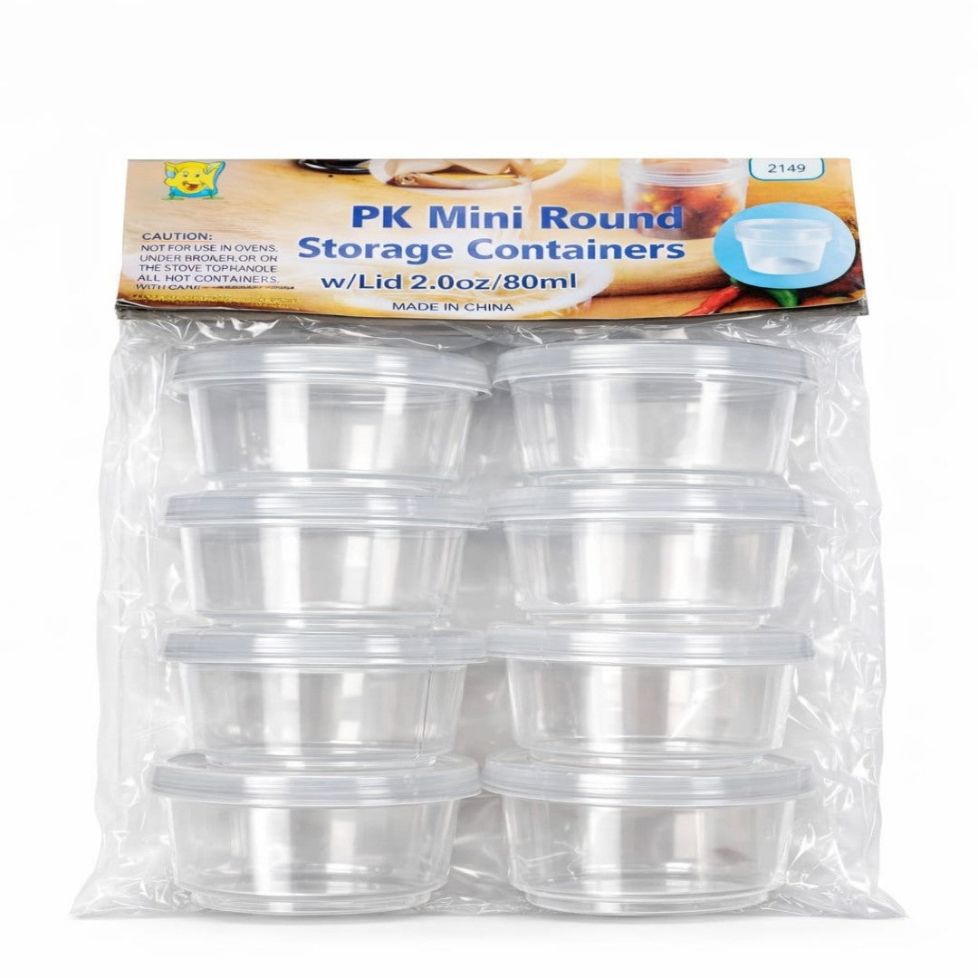 SET RECIPIENTES PARA REFRI 80ML 8PCS 2149