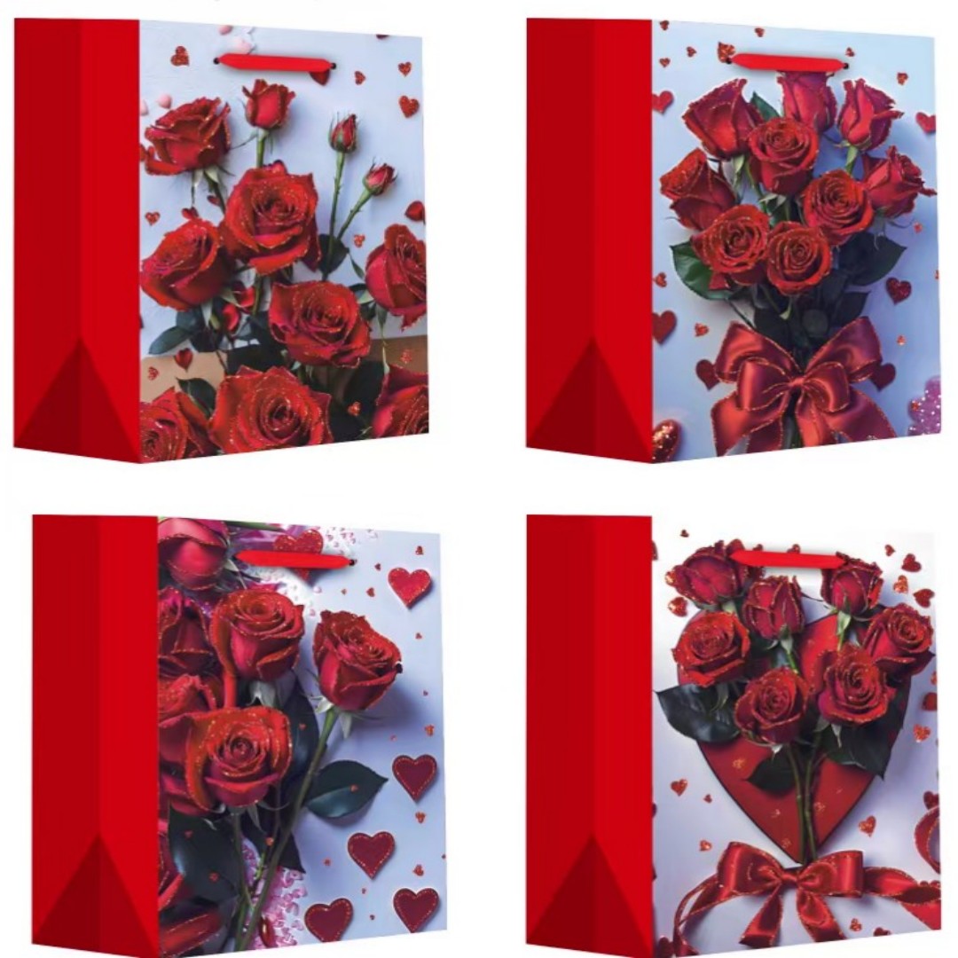 BOLSA REGALO ROSA L 180108