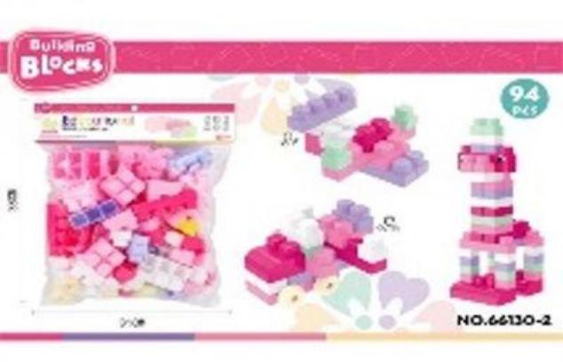 BLOQUES PVC 94PCS NINA BOLSA 66130-2