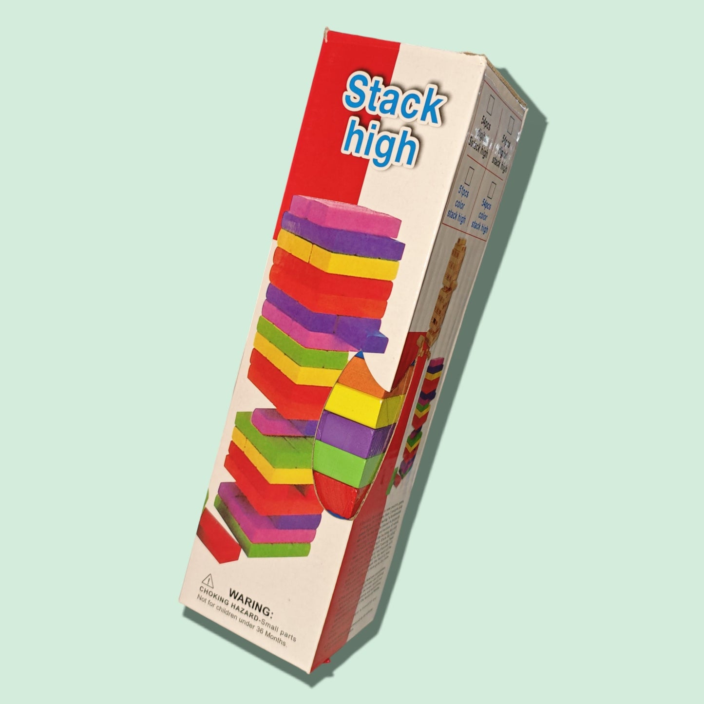 JENGA MADERA COLOR 54PIEZAS 1