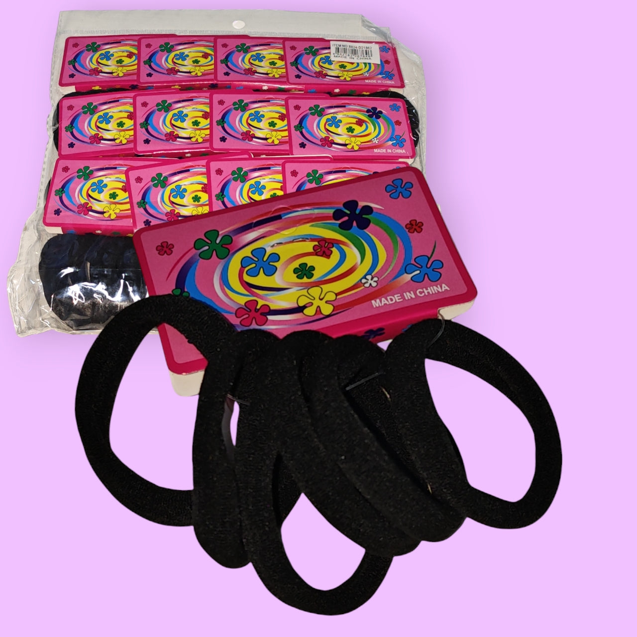 COLA PELO 5PUL NEGRO BLANCO 72PCS