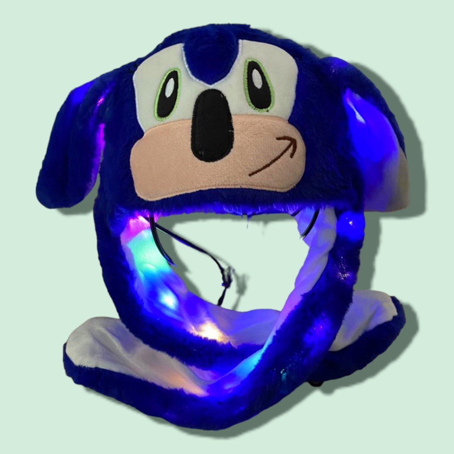 GORRA PELUDA C/ LUZ OREJA SONIC 3D A