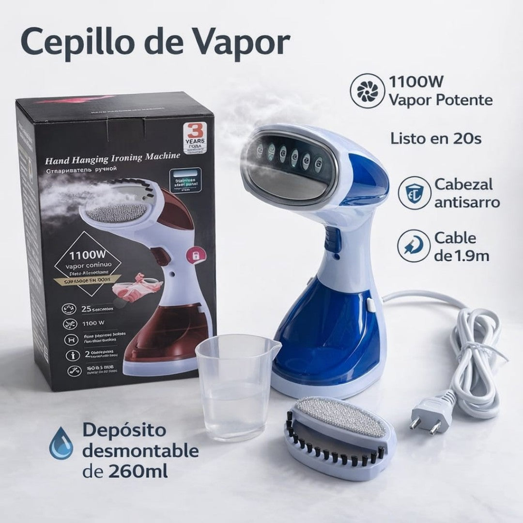 PLANCHA DE VAPOR PORTATIL 1100W