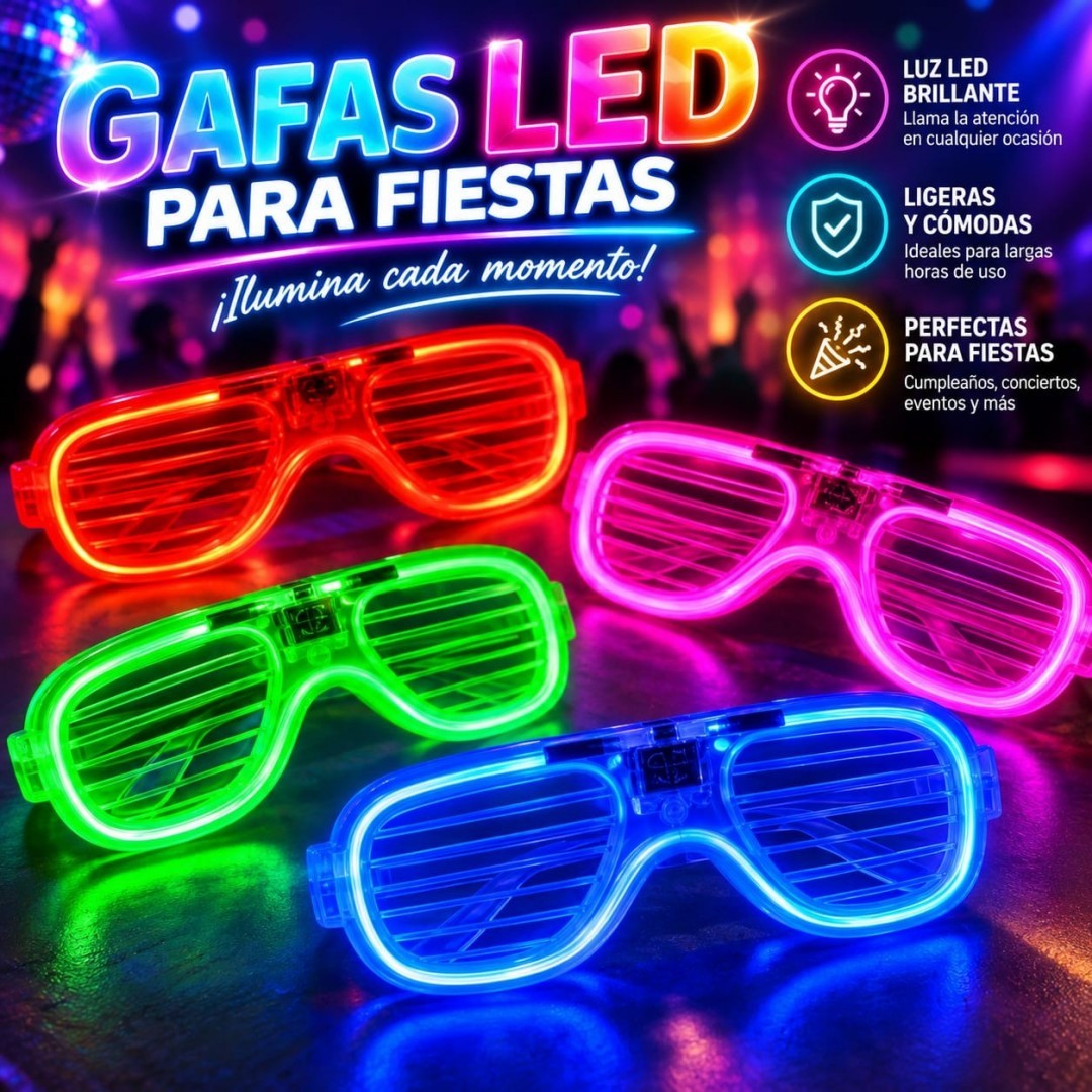 GAFAS LED DE FIESTA
