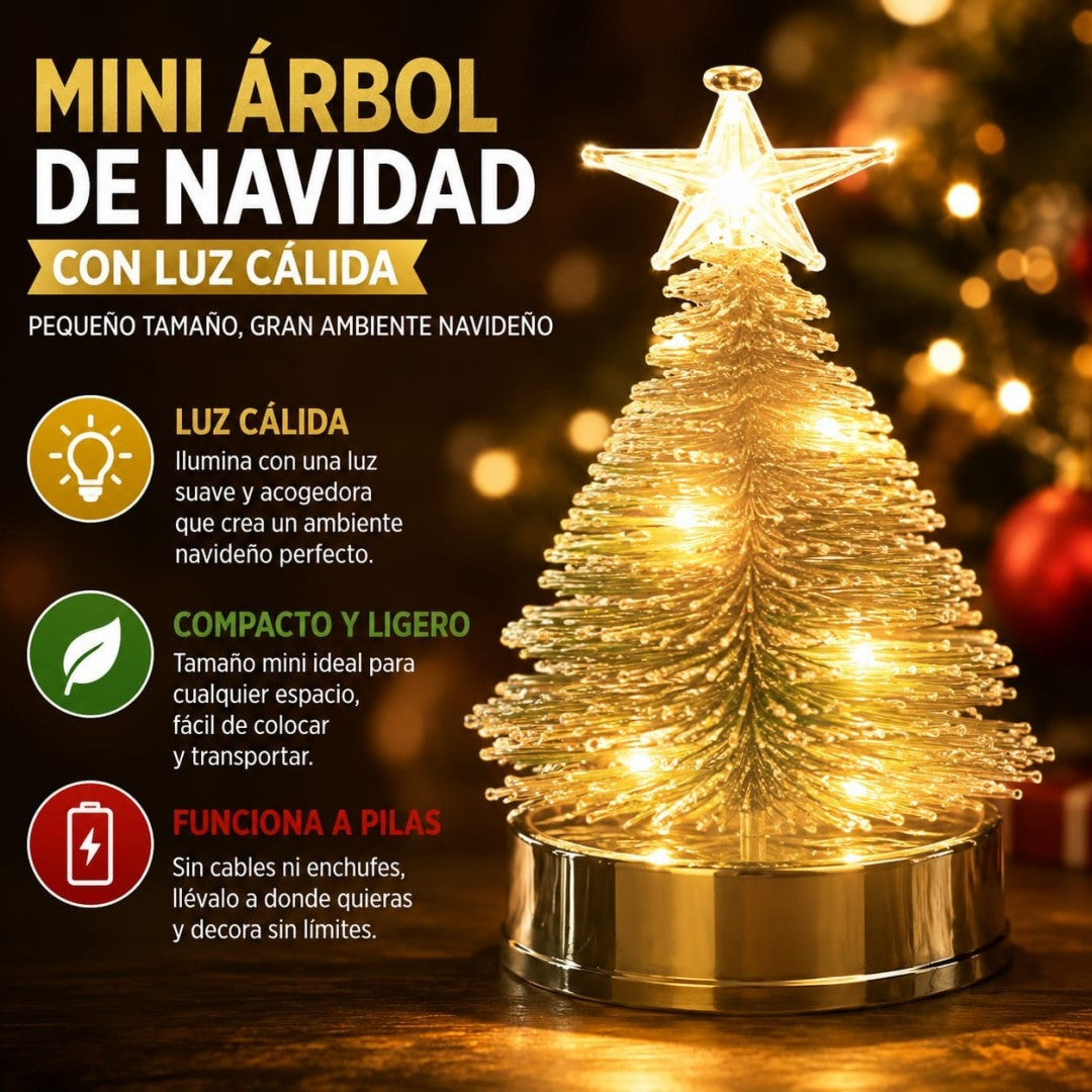 ARBOL MESA PEQ CON LUZ CALIDO