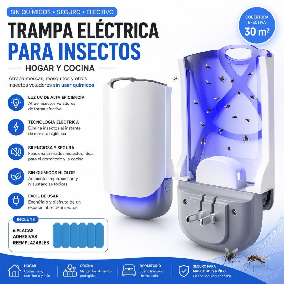 TRAMPA ELECTRICA PARA MOSCA Y MOSQUITOS