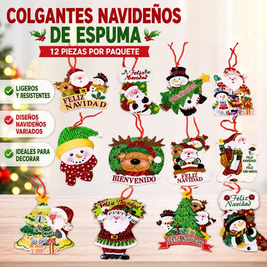 POSTER FON 12PCS GUINDAR NAVIDAD 6#KT
