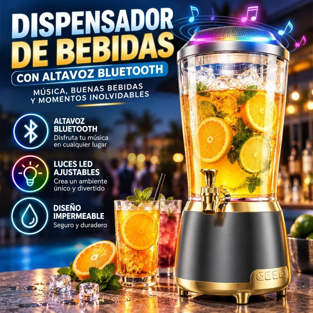TORRE DE CERVEZA CON PARLANTE LED DJ-598