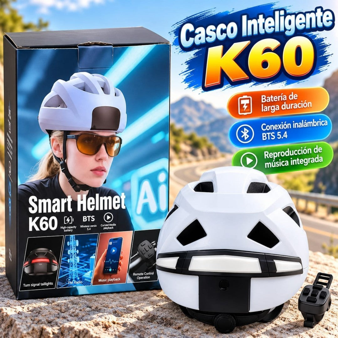 CASCO INTELIGENCIA P\CICLISMO K60 LED