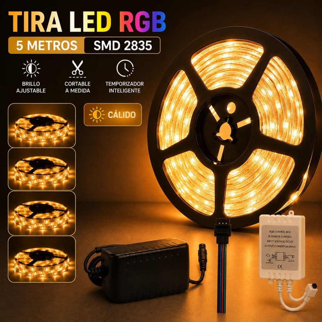 LUZ CINTA 5M CALIDO