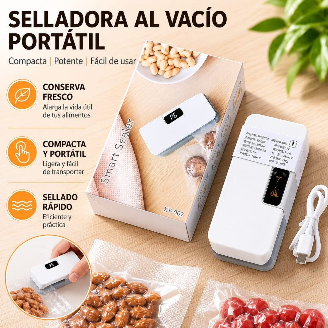 MINI SELLADORA AL VACIO PARA ALIMENTOS
