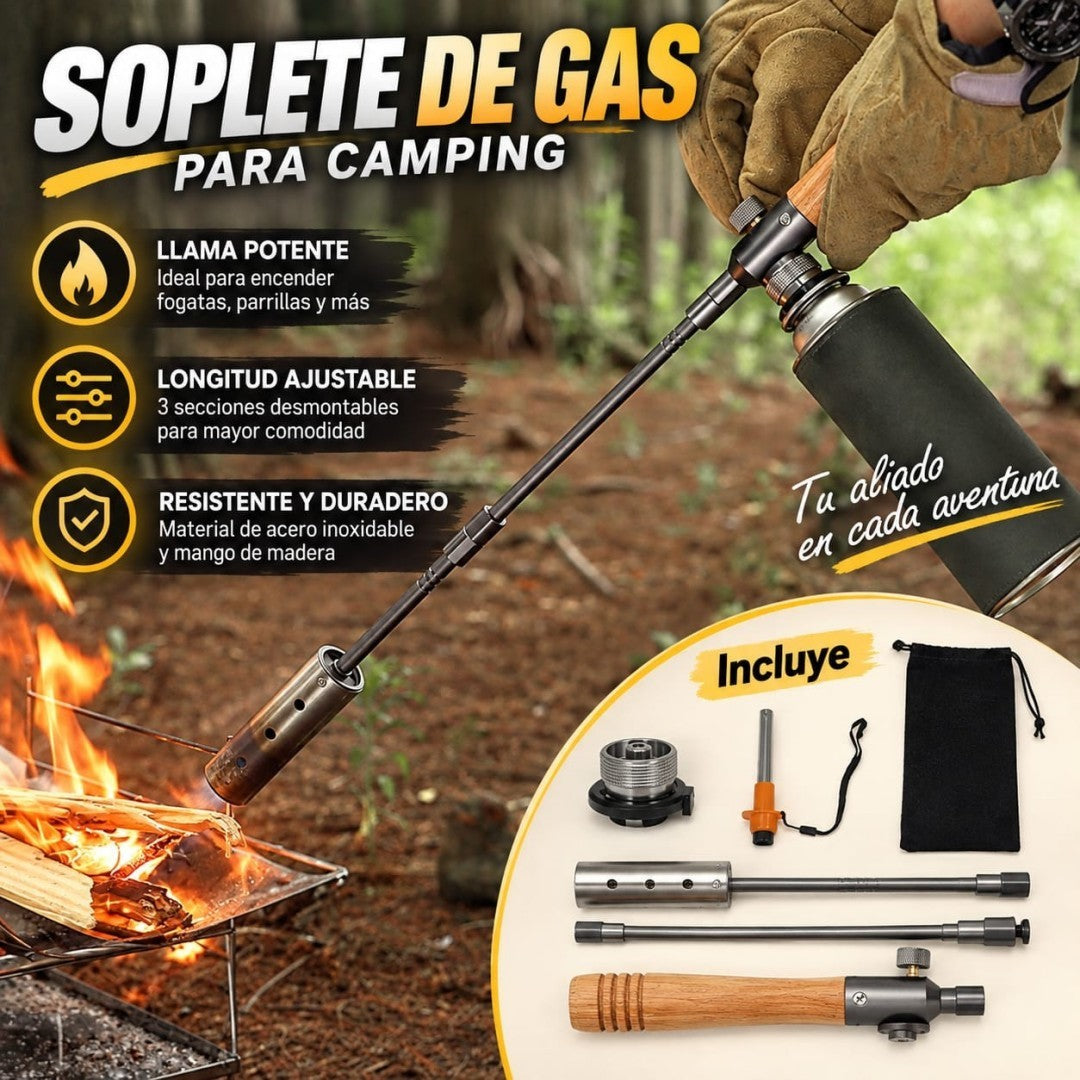 SOPLETE DE GAS LARGO PORTATIL