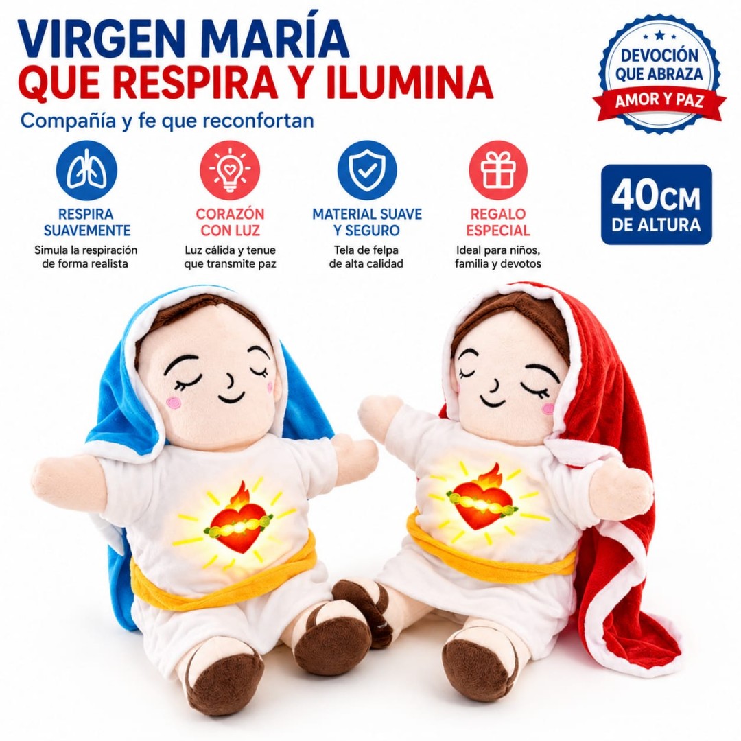 PELUCHE VIEGEN MARIA RESPIRACION 40CM