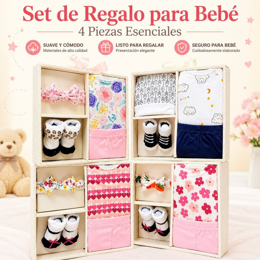 JUEGO ROPA P/BEBE 4PCS