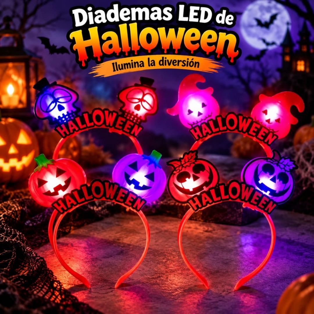 DIADEMA HALLOWEEN CON LUZ