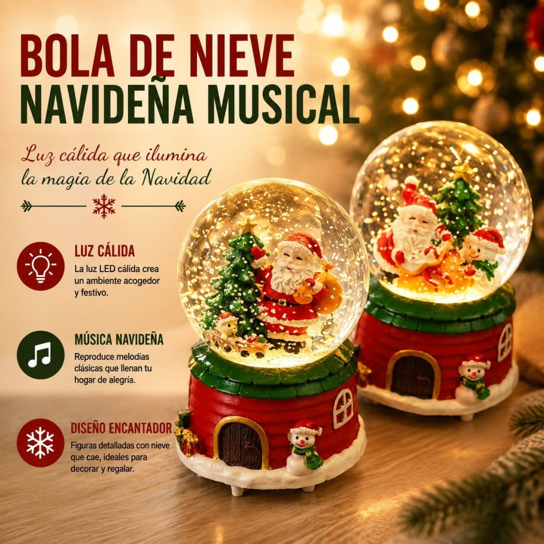 BOLA CRISTAL NAV LUZ SONIDO 12CM E25