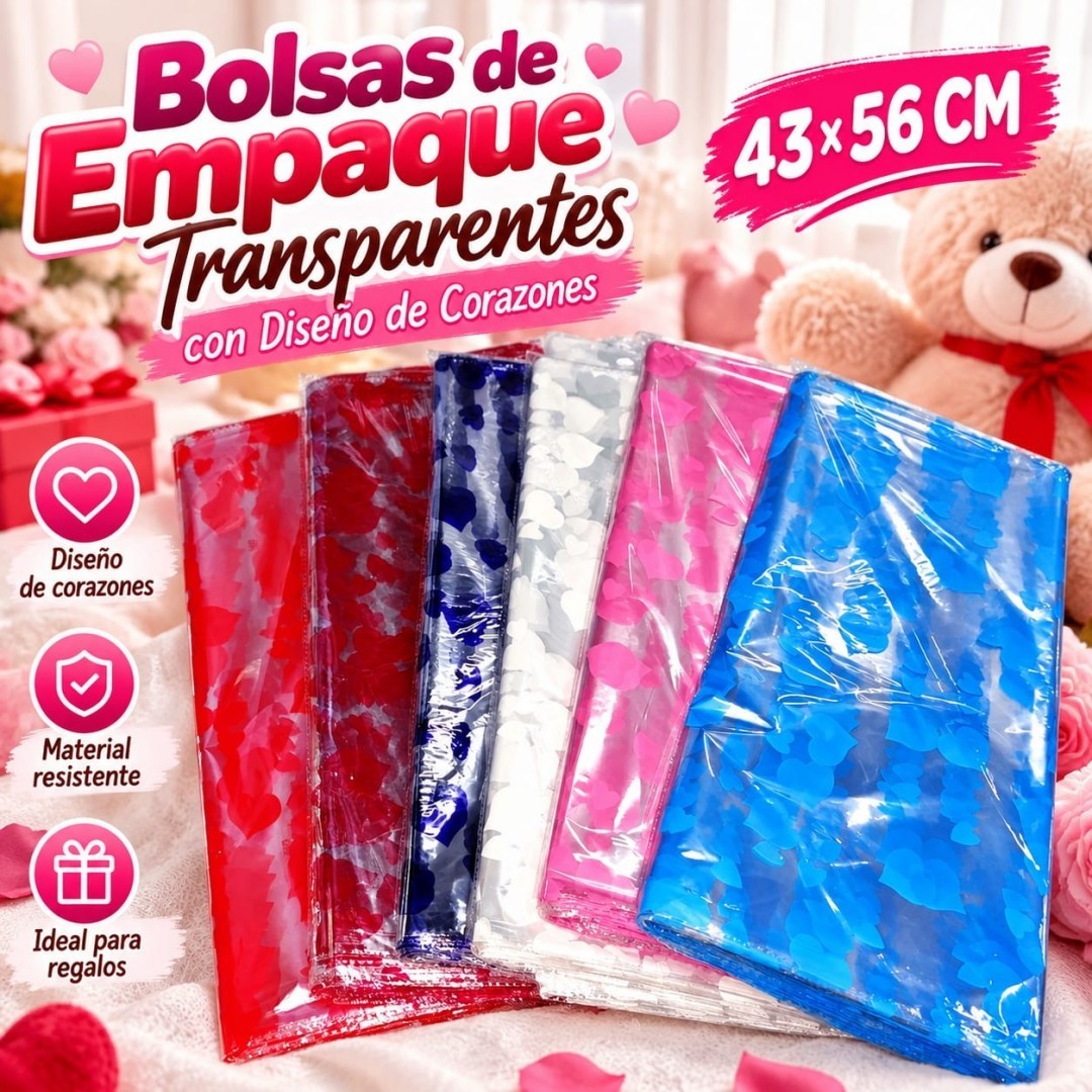BOLSA CORAZON PVC 43*56