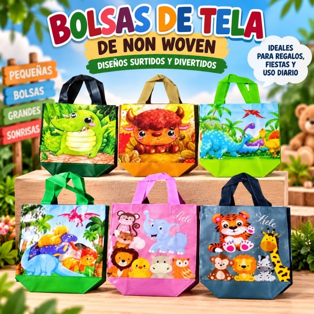 BOLSA ECOLOGICAS PEQ PERSONAJE