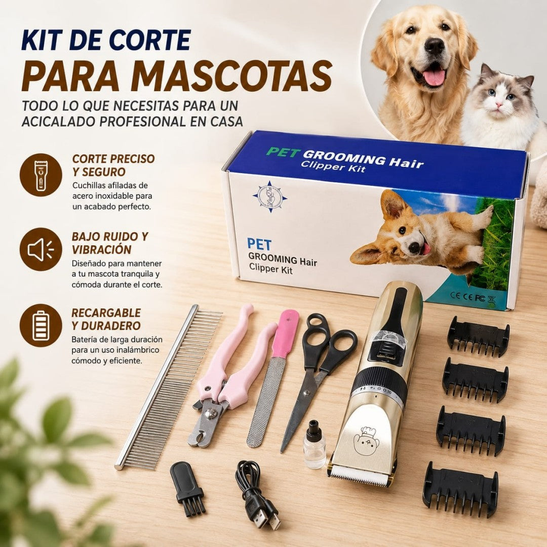 SET CORTADORA PELO P/ MASCOTAS CW-01