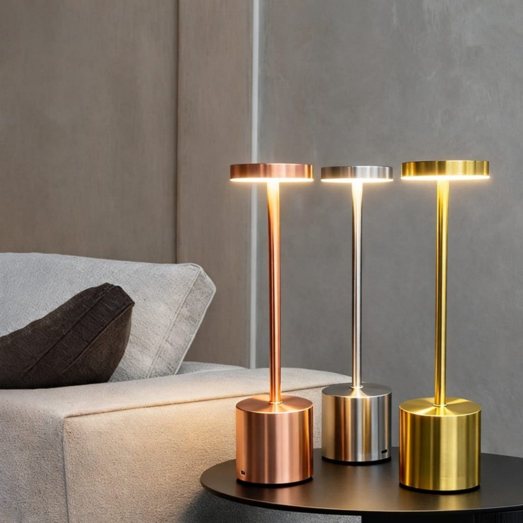 LAMPARA DE MESA TACTIL METAL