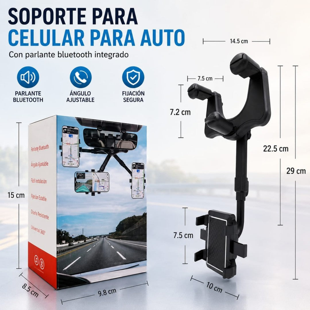 SOPORTE CELULAR P/ ESPEJO CARRO Y611