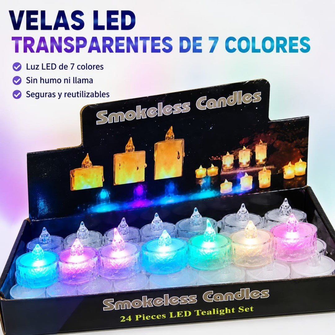 CANDELA LED CRISTAL PEQ