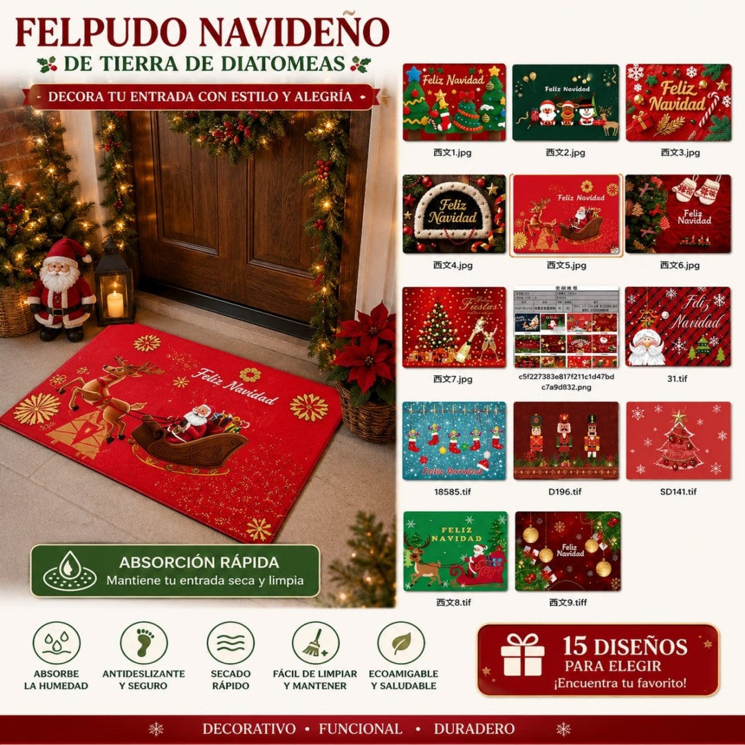 ALFOMBRA NAVIDAD 38*8CM