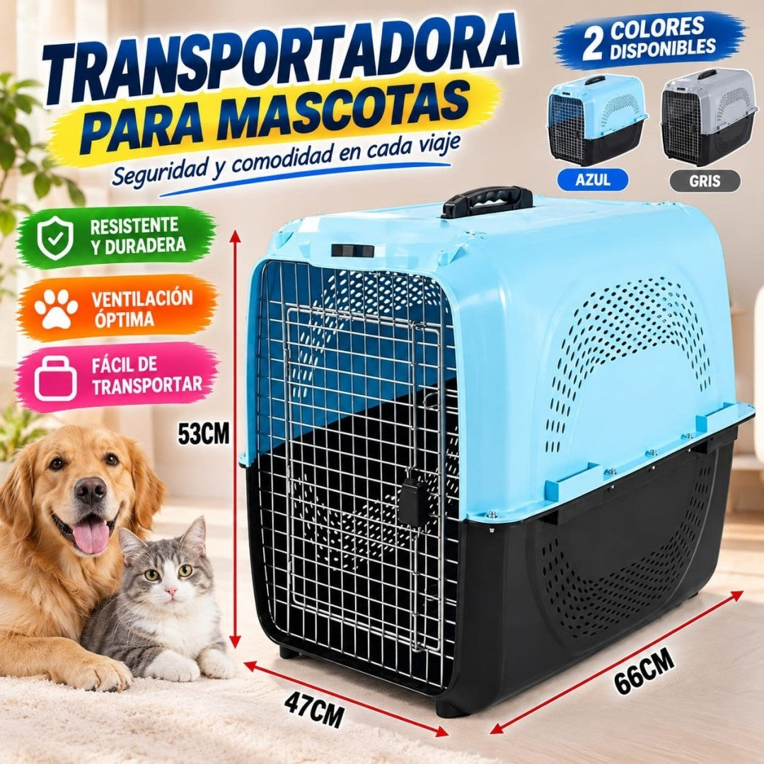JAULA TRANSPORTAR MASCOTAS 66*47*53